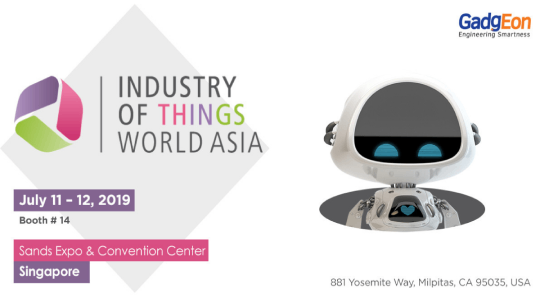 GadgEon exhibited industry of things world Asia 2019, Singapore 